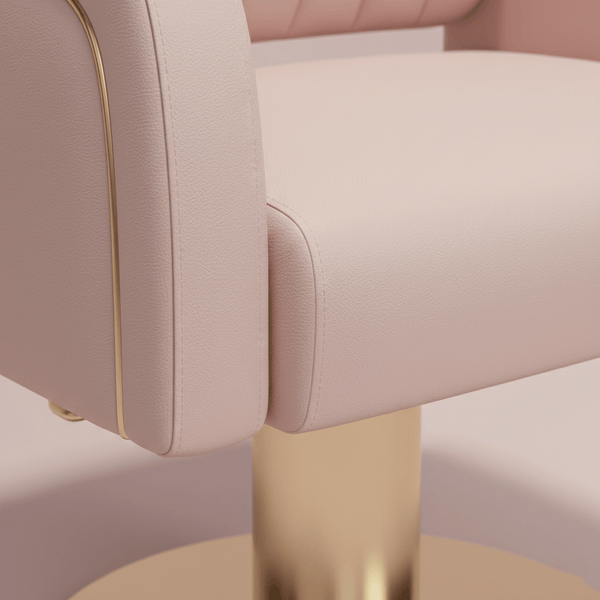 Globalstar Pink Hairdressing Chair - Stylish Salon Styling Furniture with Ergonomic Design and Adjustable Height