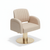 Globalstar Beige Hairdressing Chair – Adjustable Salon Styling Chair with Ergonomic Design and Gold Base