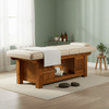 Globalstar Massage Bed with Drawers: Beige Spa Bed for Professional Massage and Therapy