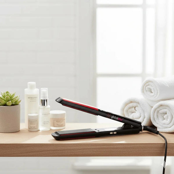 Gjarrah Hair Dryer FL-6001 & Globalstar Hair Straightener + 2-in-1 Brush Dryer – Free Oplus Hair Transformation Set!