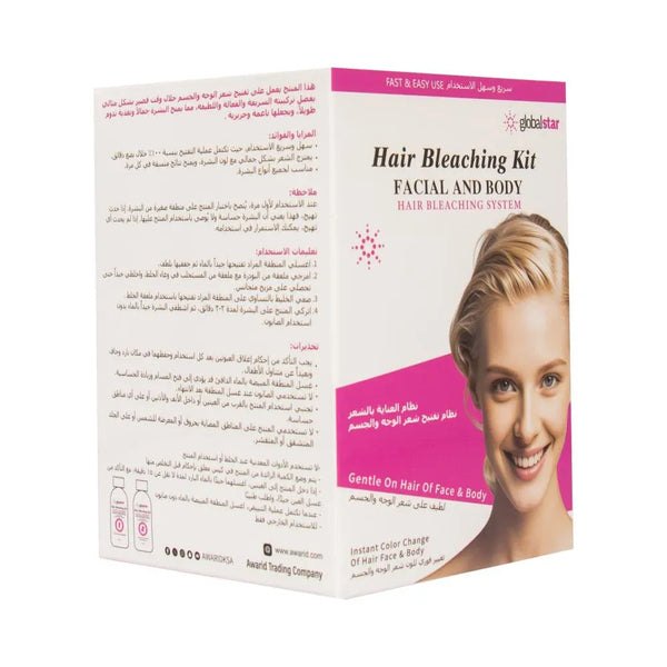 Global Star Face and Body Bleaching Kit 50+50ml