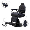 Globalstar AW-9138B Classic Barber Chair – Full Black Premium Hydraulic Salon Chair