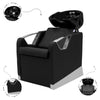 Globalstar AW-3020 Black Hair Wash Unit – Ergonomic Salon Shampoo Chair with Spacious Basin