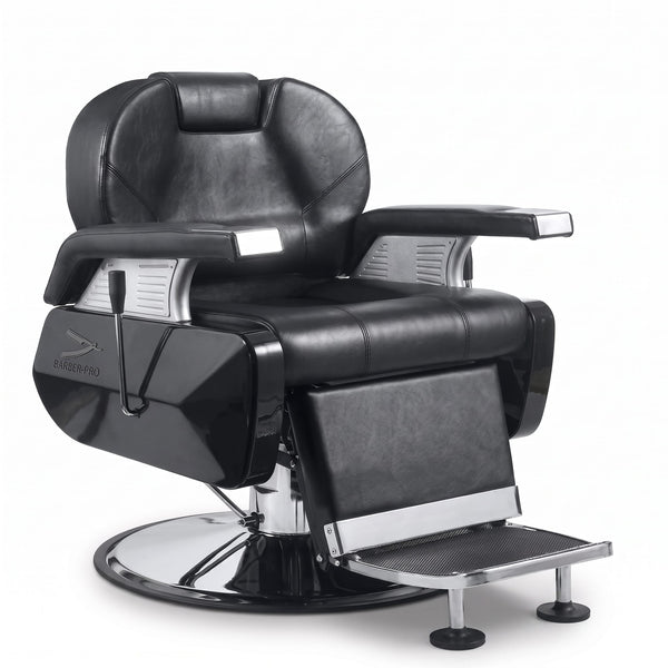 Globalstar AW-9109 Black Men's Professional Barber Chair – Hydraulic Salon Chair