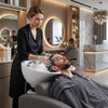 Globalstar XT‑203‑2‑1 Grey Shampoo Chair with White Basin – Professional Salon Backwash Unit Premium Leather