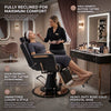 Globalstar BX-2956-B Premium Reclining Chair for Professional Salon