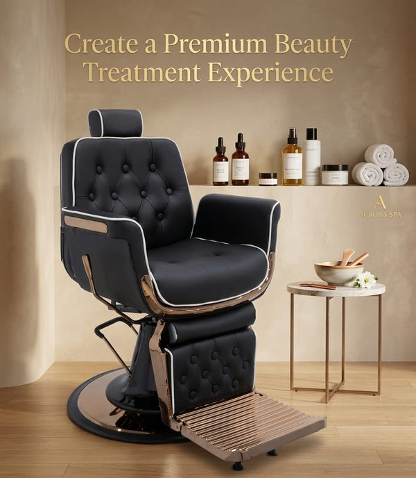 Globalstar BX-2956-B Premium Reclining Chair for Professional Salon