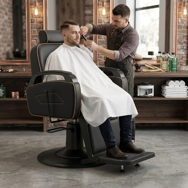 Globalstar BX-2981B-2 Premium Barber Chair for Professional Salon