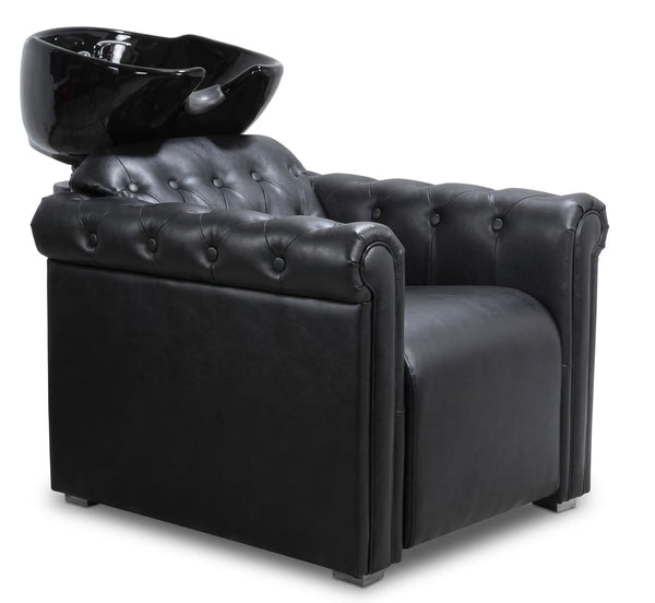 Globalstar BX-755 Premium Hair Wash Chair With Black Shampoo Basin for Professional Beauty Salon
