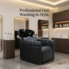 Globalstar BX-755 Premium Hair Wash Chair With Black Shampoo Basin for Professional Beauty Salon