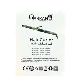 Gjarrah Professional Ceramic Hair Curler 22mm HW-1012 - Awarid UAE