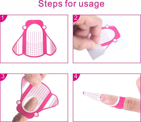 Globalstar Nail Form Sticker 1 roll 500pcs KS-03