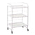 Globalstar Professional 3 Shelves Glass Trolley White MS-3031 - Awarid UAE