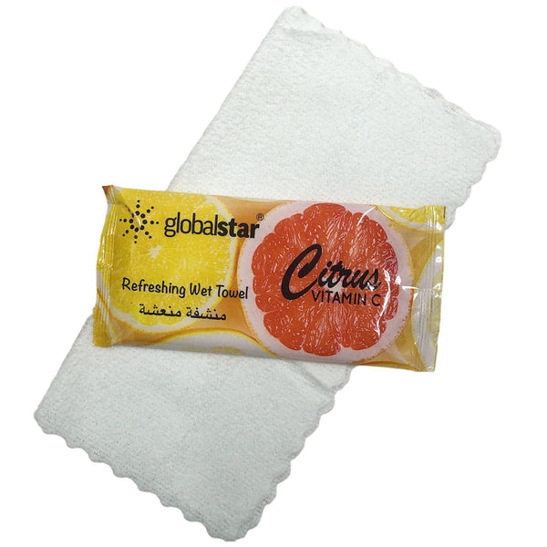 Globalstar Refreshing Wet Towel Citrus 200pcs - RT07 - Awarid UAE