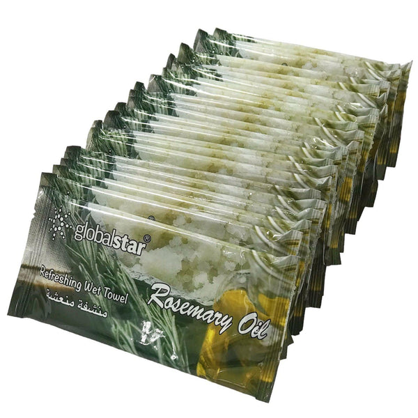 Globalstar Refreshing Wet Towel Rosemary 400pc - RT08 - Awarid UAE