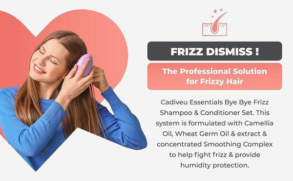 Cadiveu Brasil Cacau Bye Bye Frizz Shampoo And Conditioner Hair Care Set 1x2 250ml - Awarid UAE