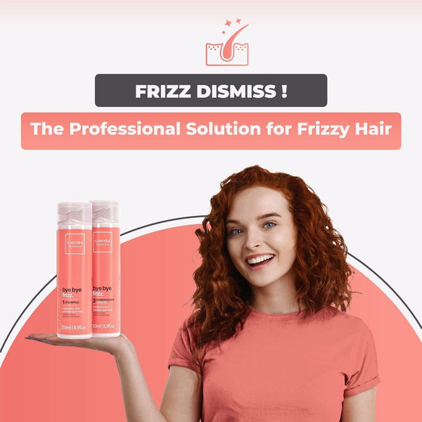 Cadiveu Brasil Cacau Bye Bye Frizz Shampoo And Conditioner Hair Care Set 1x2 250ml - Awarid UAE