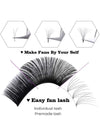 رموش Globalstar Fan Lashes 0.10D Mix - إتقان احترافي
