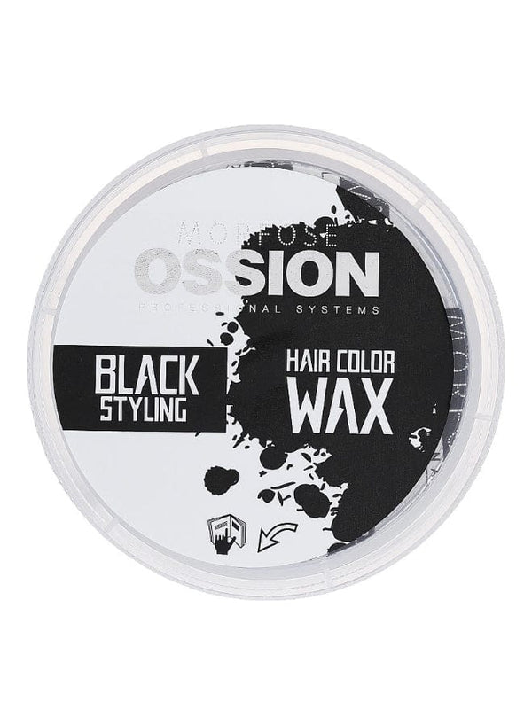 Morfose Black Hair Wax (100ml): Temporary hair color and strong hold for men's hairstyles.pen_spark