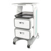 Globlastar Multi-Use Medical & Salon Trolley Cart with 2 Drawers – ABS Professional Rolling Utility Cart for Spa, Clinic, Hospital & Office
