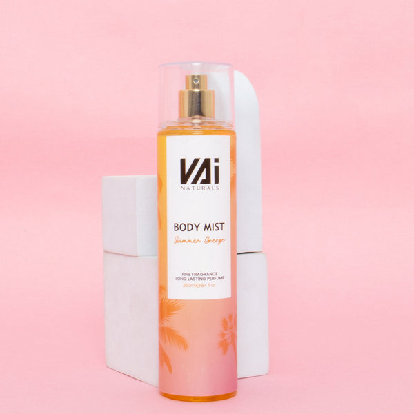 Vai Naturals Body Mist Summer Breeze – Long-Lasting Fresh & Fruity Scent, 250ml
