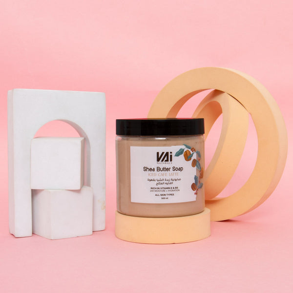 Vai Naturals Iced Café Latte Shea Butter Body Wash – 500ml | Deep Hydration & Skin Revitalization | Infused with Coffee Extract & Vitamin E