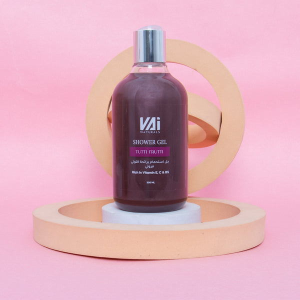 Vai Naturals Tutti Frutti Shower Gel – 500ml | Enriched with Vitamin E, C & B5 | Hydrating & Refreshing Body Wash