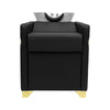 Black & Gold Luxury Shampoo Bed by Global Star: Comfortable shampoo bed with white basin.pen_spark