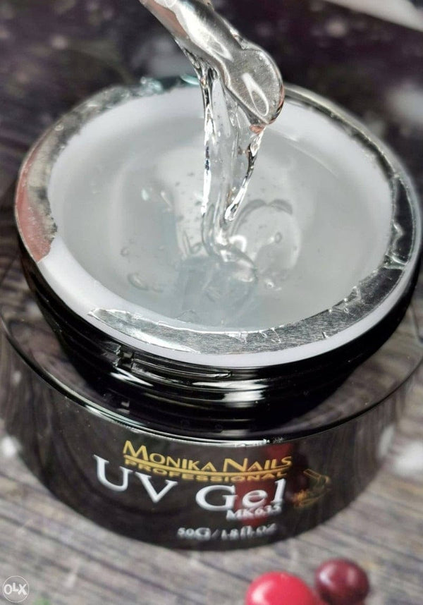 جل مونيكا نايلز UV MK608 30 جرام شفاف - السر وراء الحصول على تصميمات أظافر مذهلة وشفافة للغاية