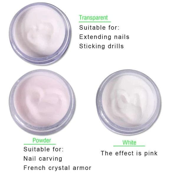 Lidan AP-1 Professional White Acrylic Powder 14g - Sculpt Flawless Nails