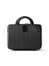 Globalstar Portable Hard Shell Cosmetic Travel Case – Mini ABS Makeup Bag with Elastic Band