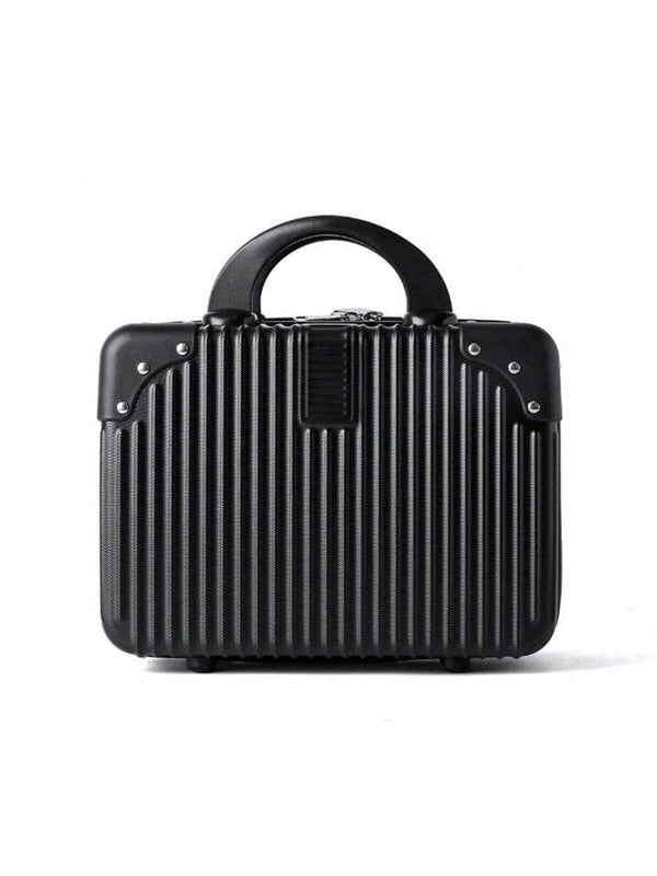 Globalstar Portable Hard Shell Cosmetic Travel Case – Mini ABS Makeup Bag with Elastic Band