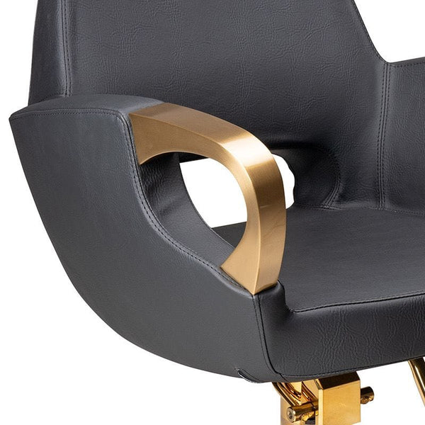 Globalstar Luxury Black & Gold Multi-Purpose Salon Chair