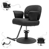 Globalstar Premium Black Styling Chair for Salons - Professional & Sleek Look