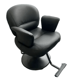 Global Star Thick Barber Chair - High Quality Black Hairdressing Chair for Professional Hair Cutting