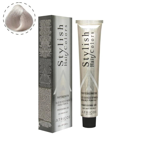 Atricos Milano Stylish Hair Color Ash Series 100ml – Low Ammonia Professional Hair Dye with Keratin & Argan Oil