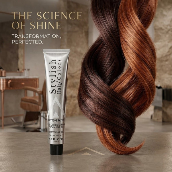 Atricos Milano Stylish Hair Color Gold Series 100ml – Golden Blonde Hair Dye with Keratin & Argan Oil