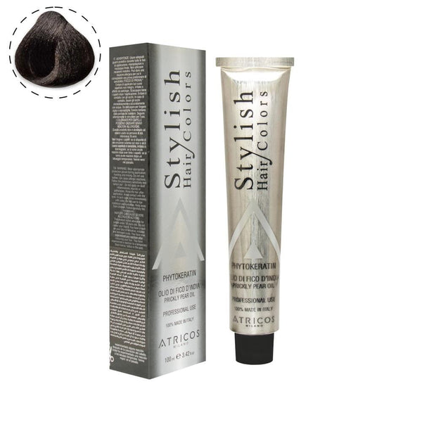 Atricos Milano Stylish Hair Color Ash Series 100ml – Low Ammonia Professional Hair Dye with Keratin & Argan Oil