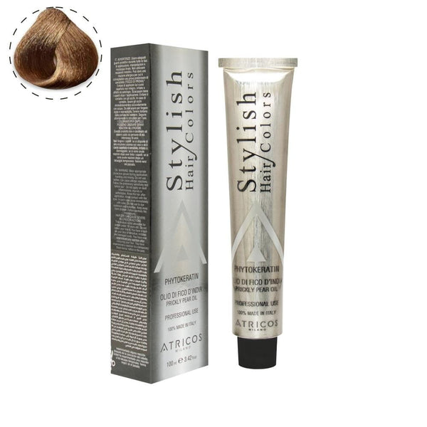 Atricos Milano Stylish Hair Color Gold Series 100ml – Golden Blonde Hair Dye with Keratin & Argan Oil