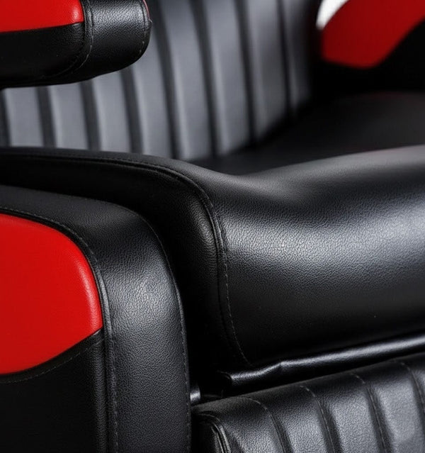 كرسي حلاقة احترافي باللونين الأسود والأحمر - 2689