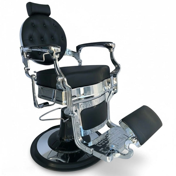Globalstar Professional Barber Chair Black – Heavy-Duty Hydraulic 200kg Capacity