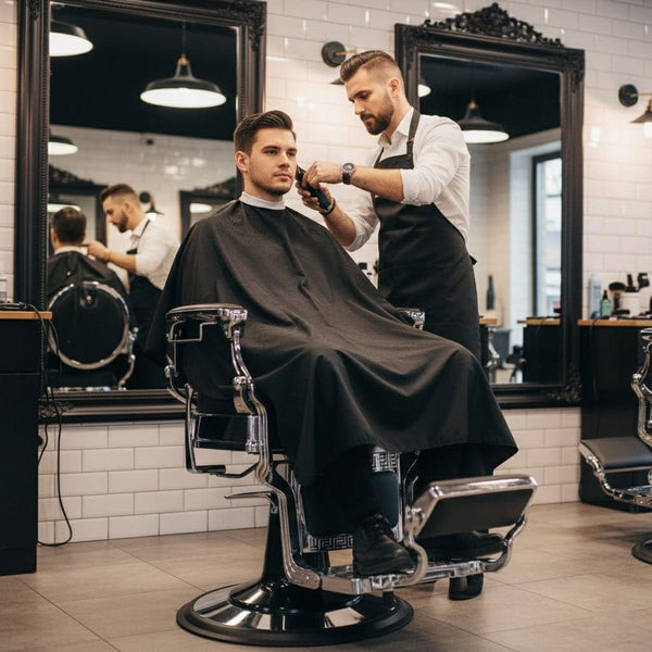 Globalstar Professional Barber Chair Black – Heavy-Duty Hydraulic 200kg Capacity