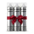 Three bottles of Butterfly Shadow hair product tied with a red ribbon on a white background