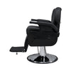 Globalstar 2687 Black Men’s Barber Chair – Hydraulic Reclining Salon Chair with Adjustable Headrest