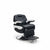 Globalstar Black and White Men’s Barber Chair – Professional Reclining Hydraulic Salon Chair