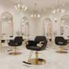 Globalstar Luxury Black & Gold Multi-Purpose Salon Chair