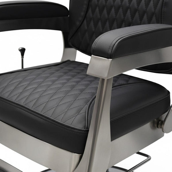 Globalstar Professional Barber Chair – Vintage Hydraulic Salon Chair with Adjustable Recline & High-Density Foam