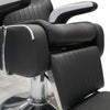 Globalstar Black and White Men’s Barber Chair – Professional Reclining Hydraulic Salon Chair