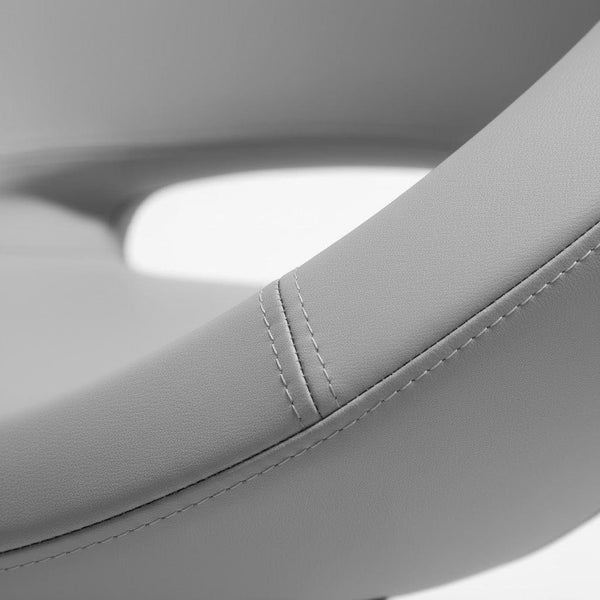 Globalstar Ladies Styling Chair with Back Rest - Comfortable Grey Salon Chair BX1055B