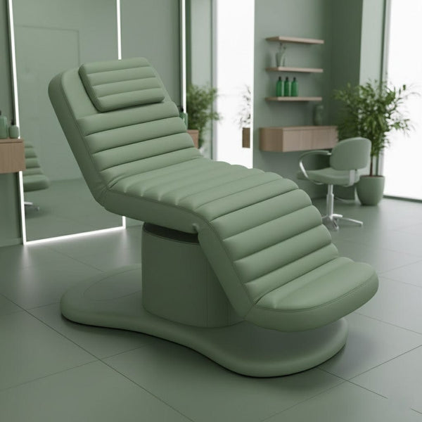 Globalstar Professional Green Salon Beauty Electric Bed – Convertible Spa Bed and Chair with Adjustable Height